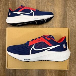 Nike Air Zoom Pegasus 40 USA Team USWNT Blue Red White Men’s
